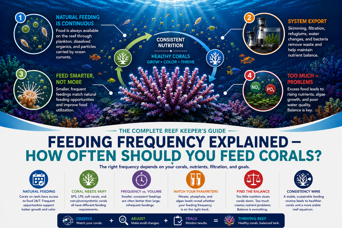 Feeding Frequency Explained — How Often Should You Feed Corals?
