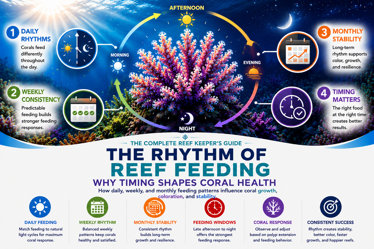The Rhythm of Reef Feeding — Why Timing Shapes Coral Health