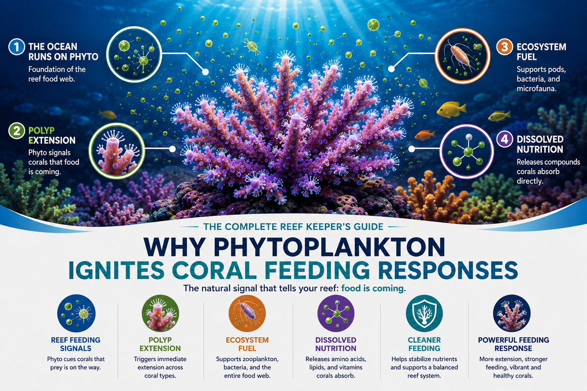 Why Phytoplankton Ignites Coral Feeding Responses
